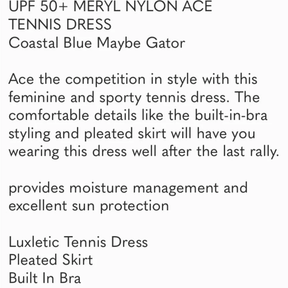 Lilly Pulitzer Meryl Nylon Ace Tennis Dress S - Picture 8 of 9